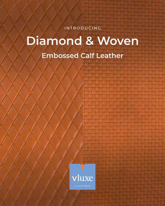 Diamond & Woven Calf Leather