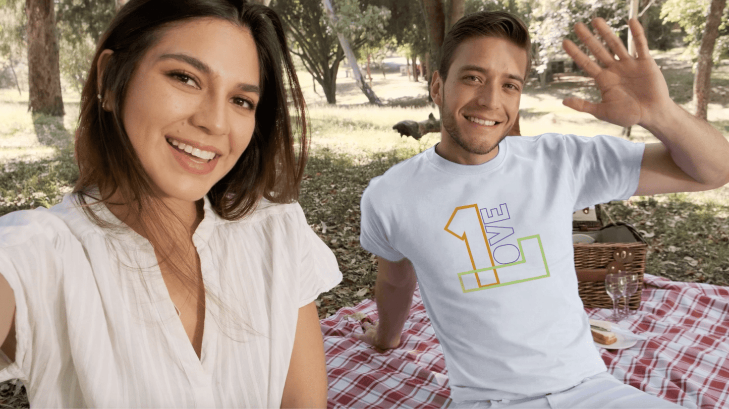 1 Love Unisex Jersey Short Sleeve Tee | Always Get Lucky - alwaysgetlucky.com