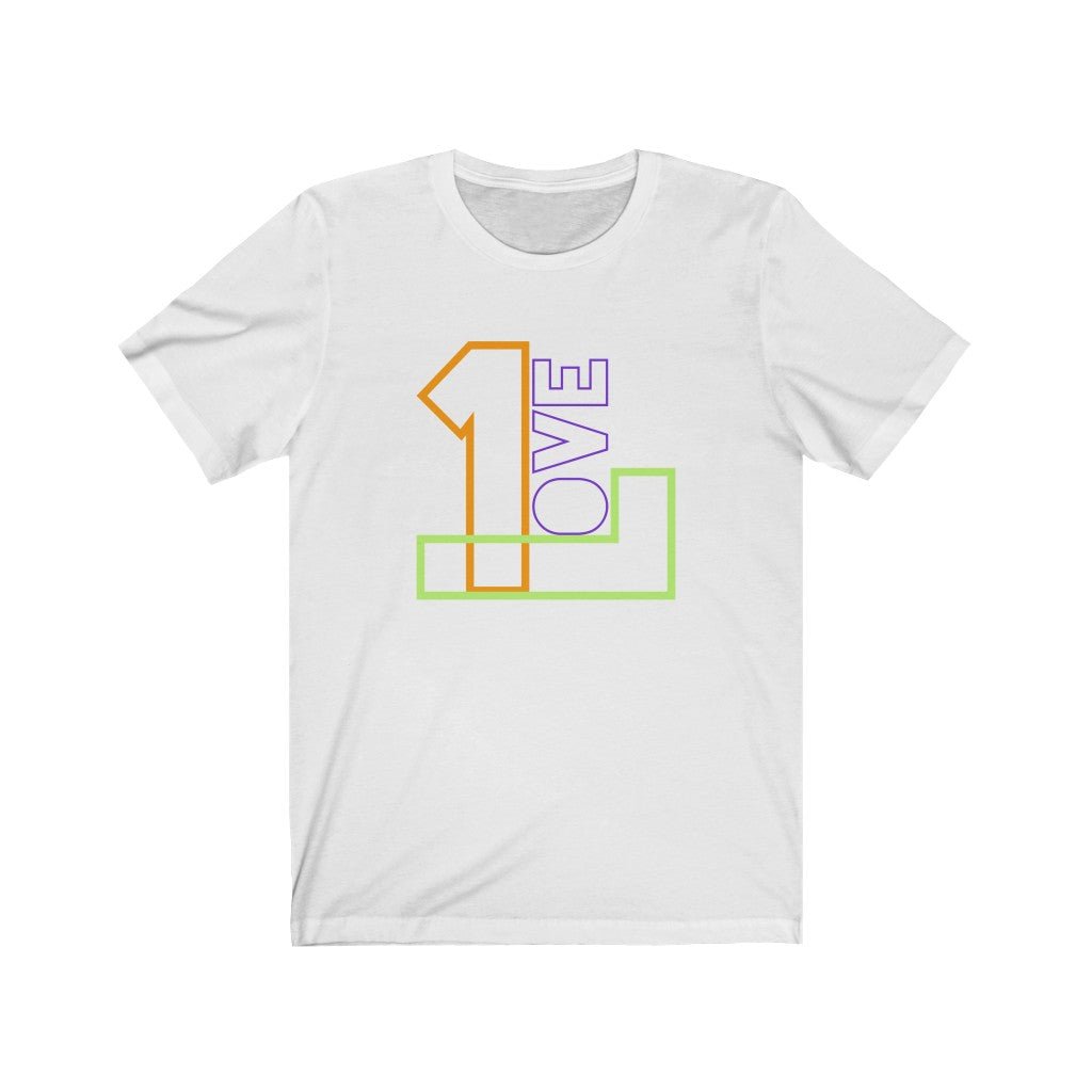 1 Love Unisex Jersey Short Sleeve Tee | Always Get Lucky - alwaysgetlucky.com