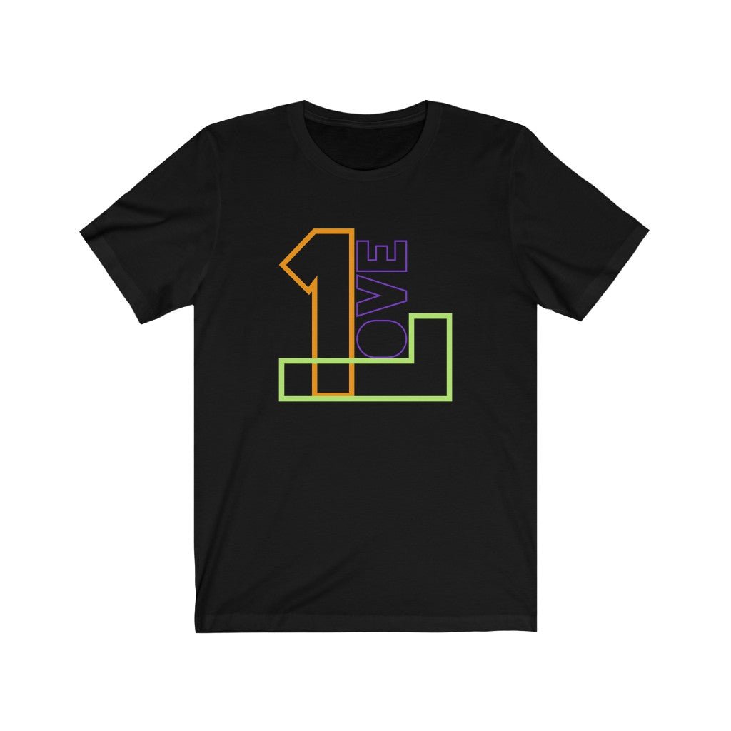 1 Love Unisex Jersey Short Sleeve Tee | Always Get Lucky - alwaysgetlucky.com