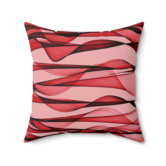 Otranto Fire Faux Suede Square Pillow