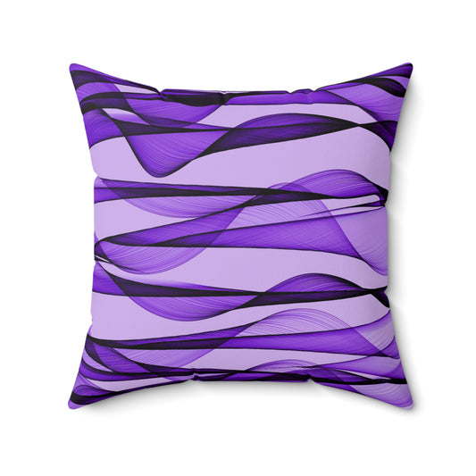 Otranto Plum Faux Suede Square Pillow