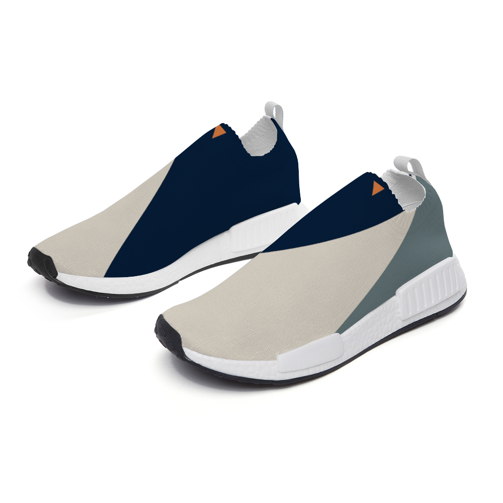 Block Blues Slip On Lightweight Sneakers from Vluxe by Lucky Nahum