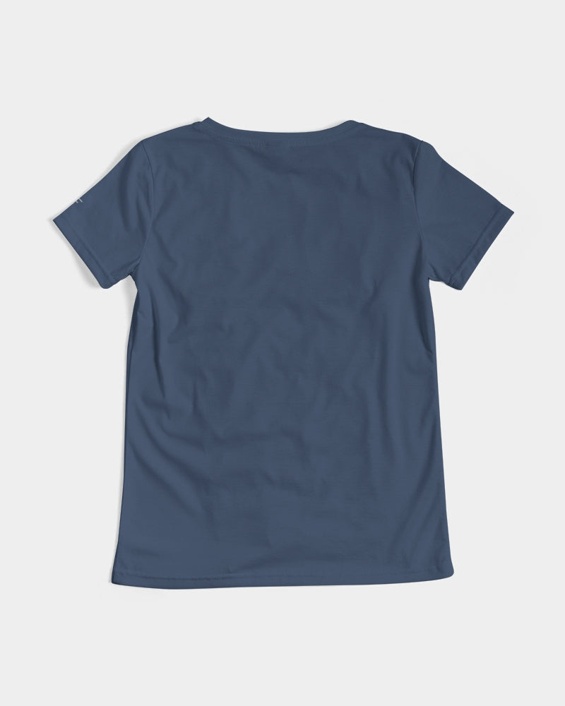 Forever Blue Peacock Women's V-Neck Tee