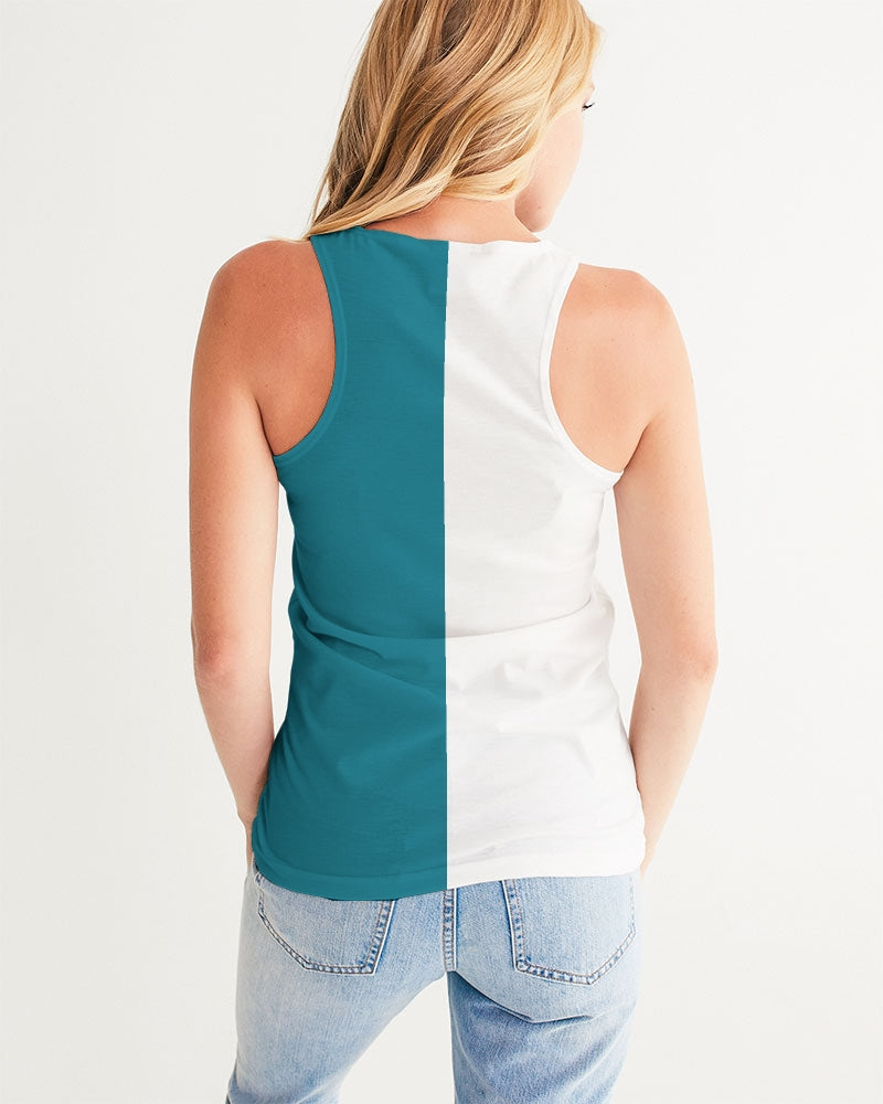 Blocks Sea Shore Blue Women's Tank