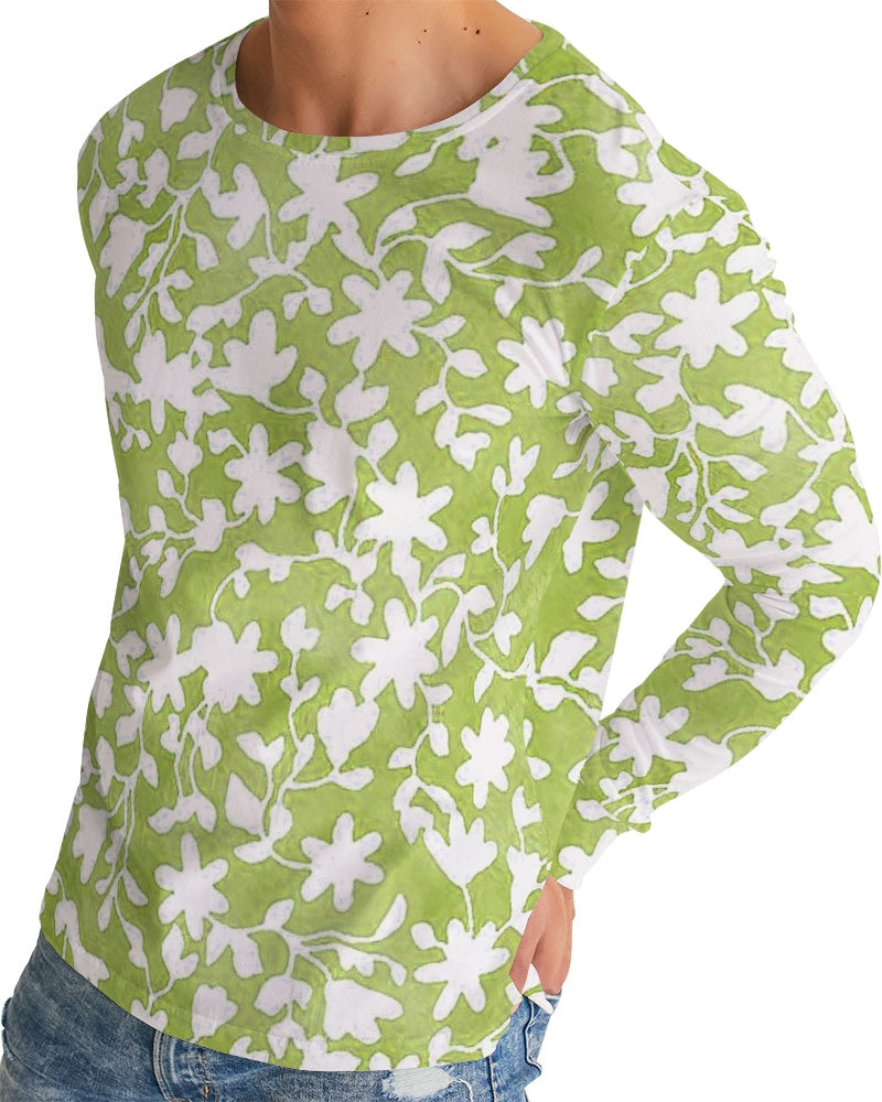 Camo Flower Grass Men's Long Sleeve Tee