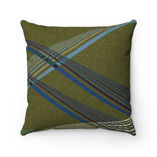 Sky Trails Pasture Faux Suede Square Pillow