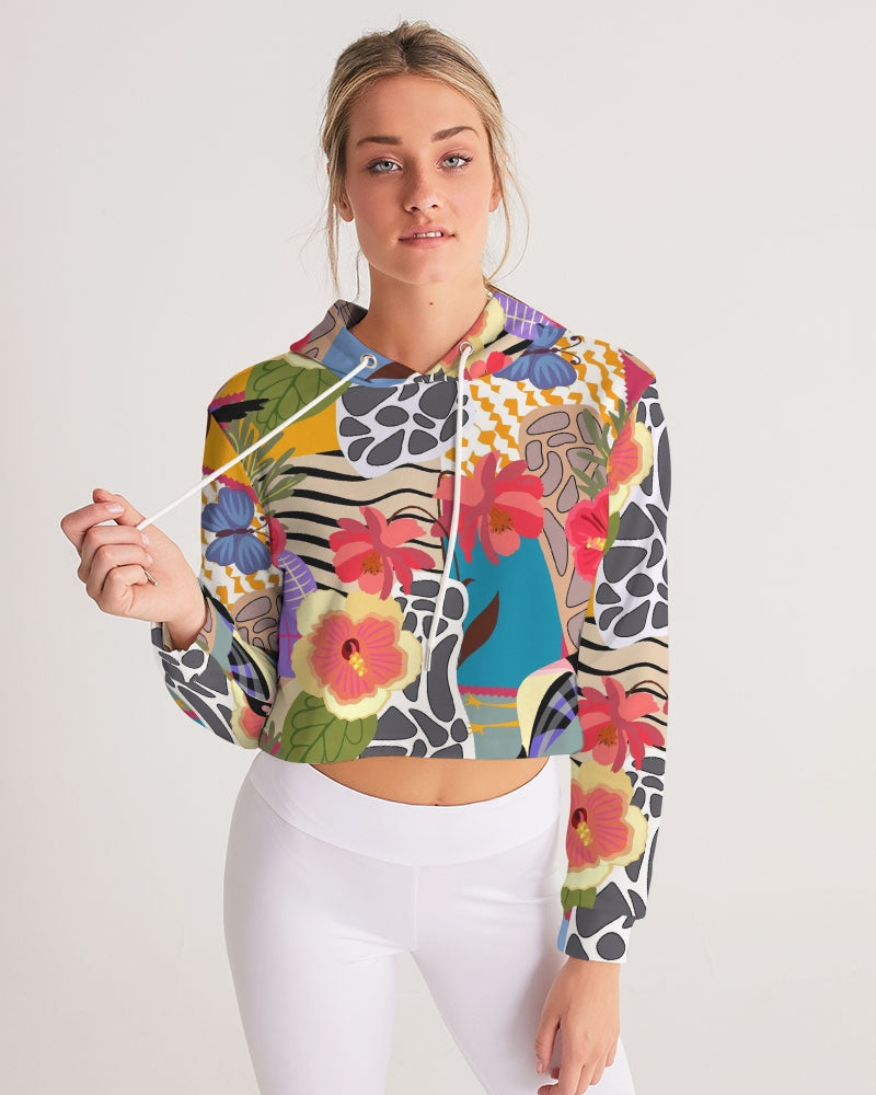 Bird of Paradise Women's Cropped Hoodie