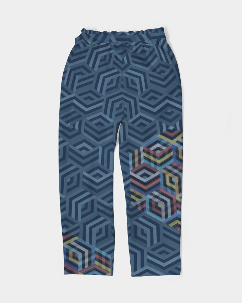 Hexagonic Women's Belted Tapered Pants |Always Get Lucky