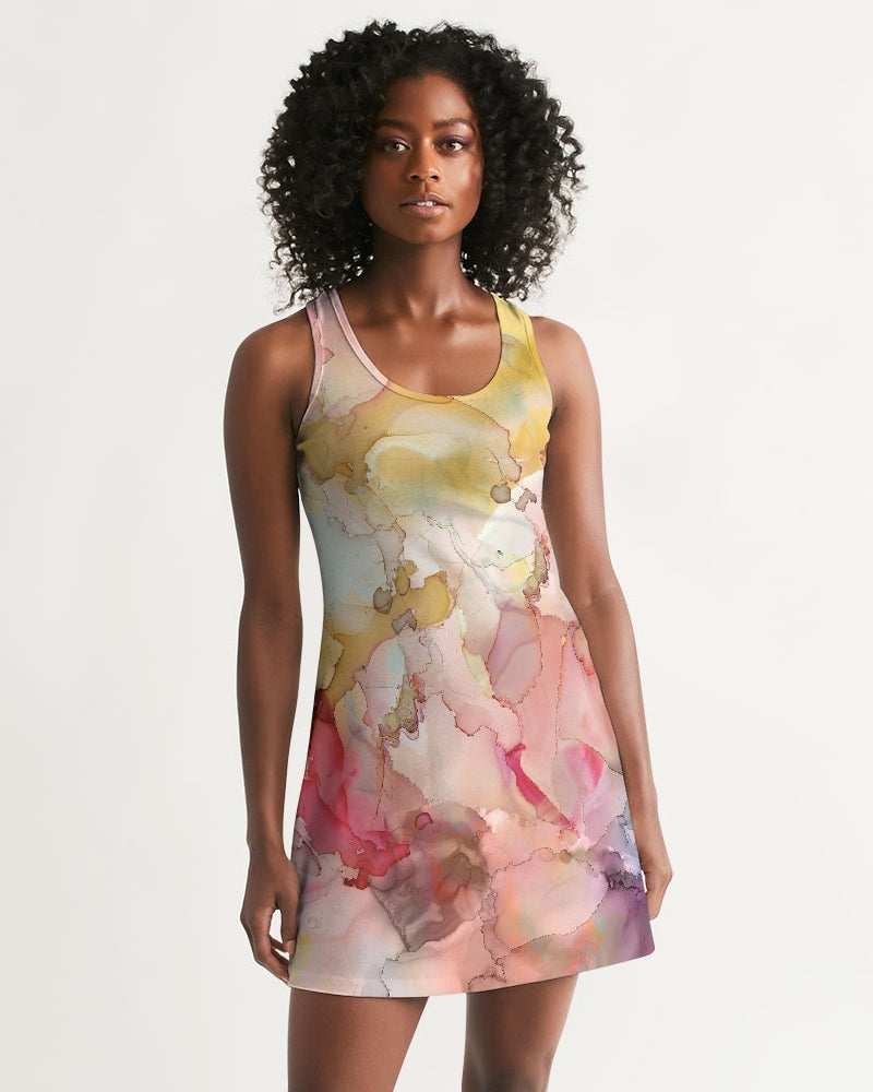 Smoke Gets in Your Eyes Women's Racerback Dress | Always Get Lucky