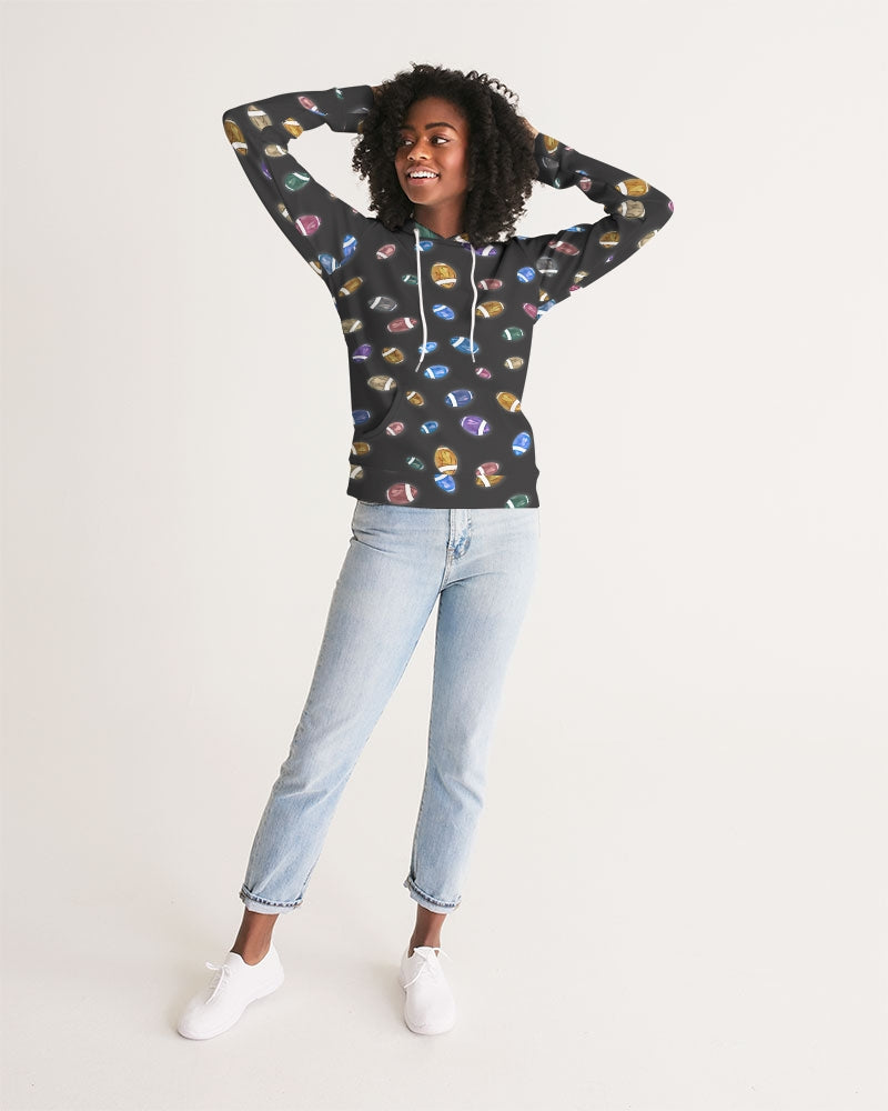 Football Season Gray Women's Hoodie