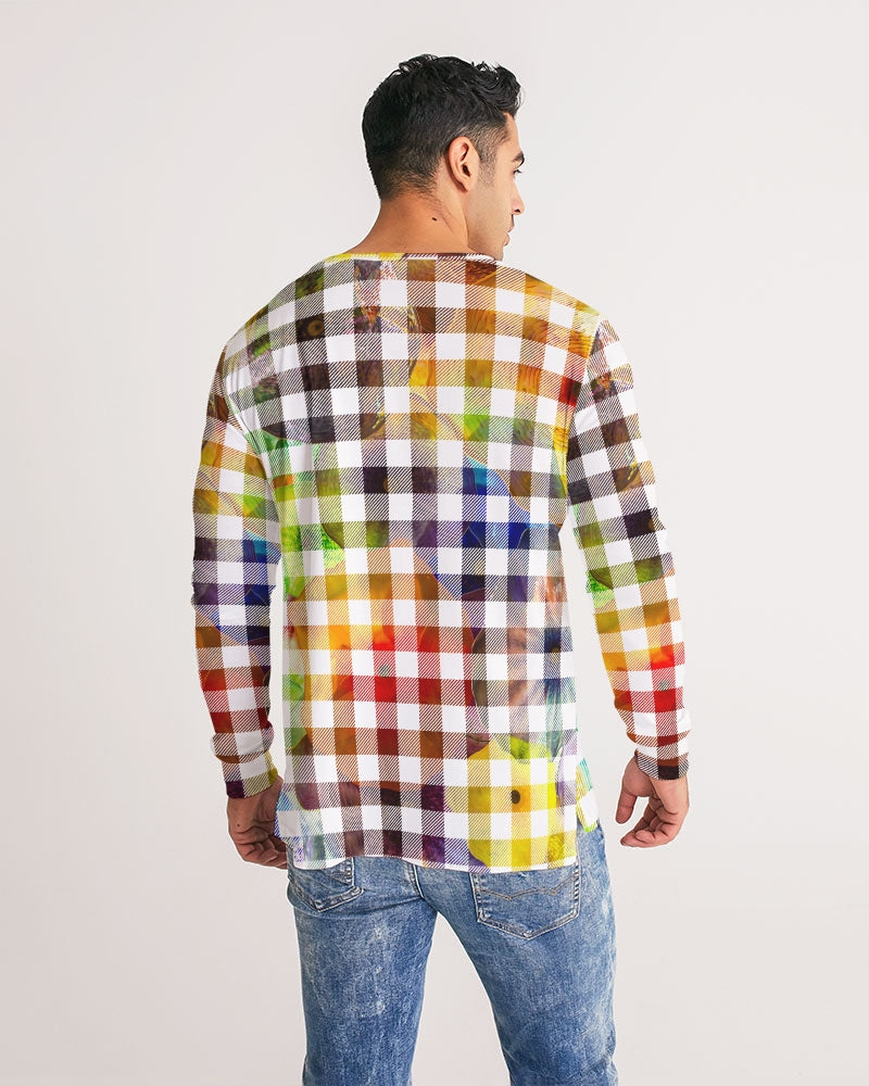 Fantasy Check Men's Long Sleeve Tee