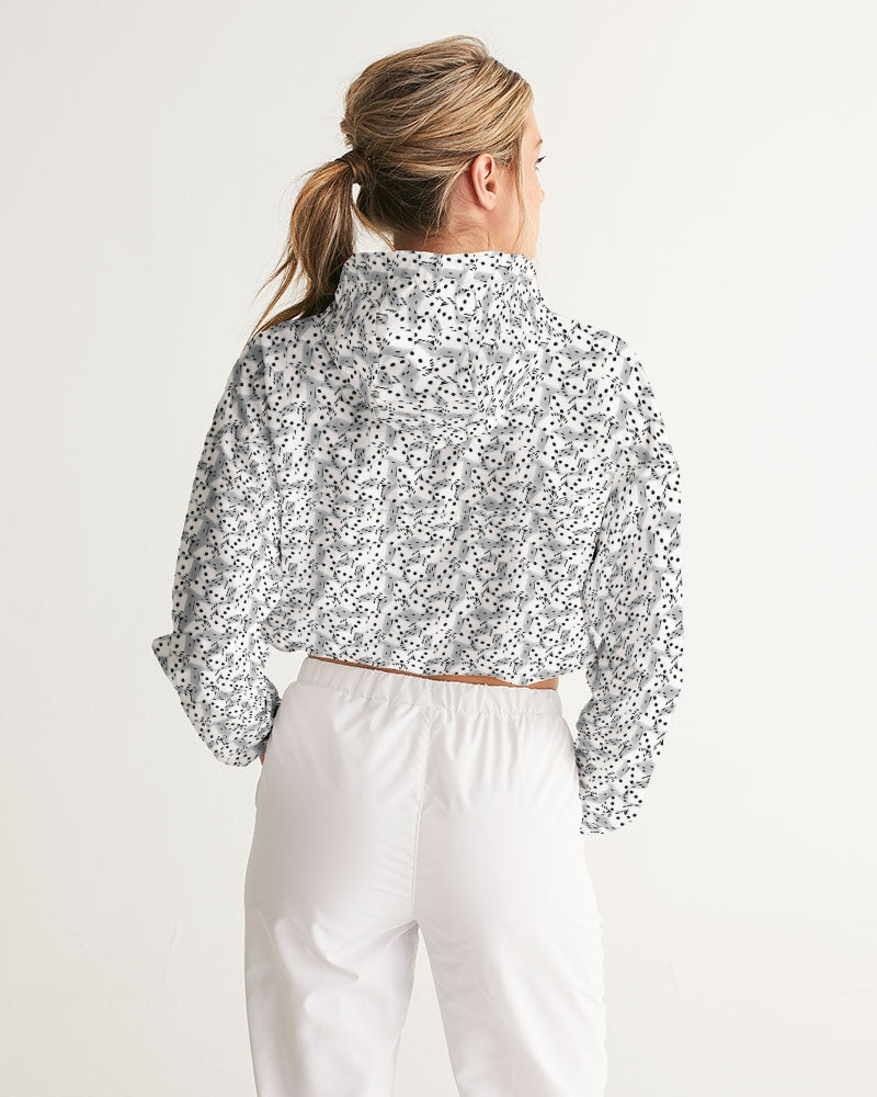 Roll The Dice Women's Cropped Windbreaker | Always Get Lucky