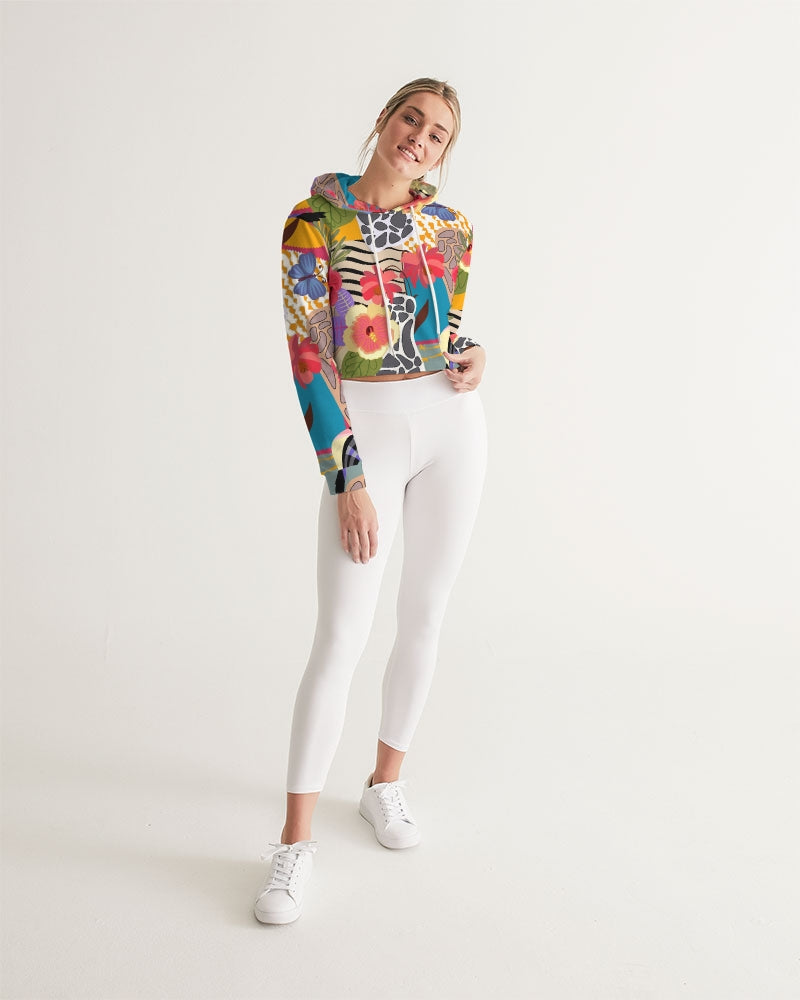 Bird of Paradise Women's Cropped Hoodie