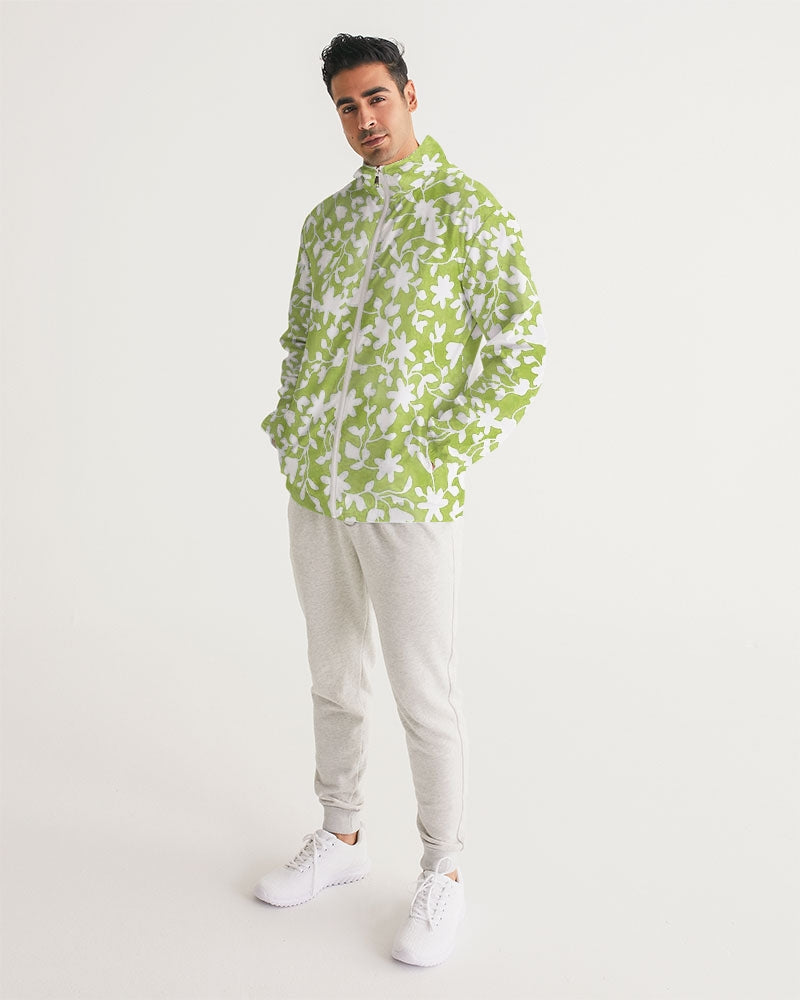 Camo Flower Grass Men's Windbreaker
