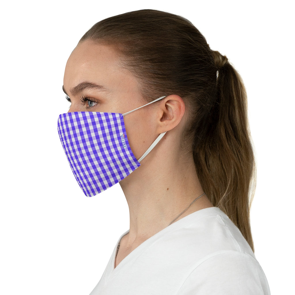 Racer Purple Double Layer Fabric Face Mask