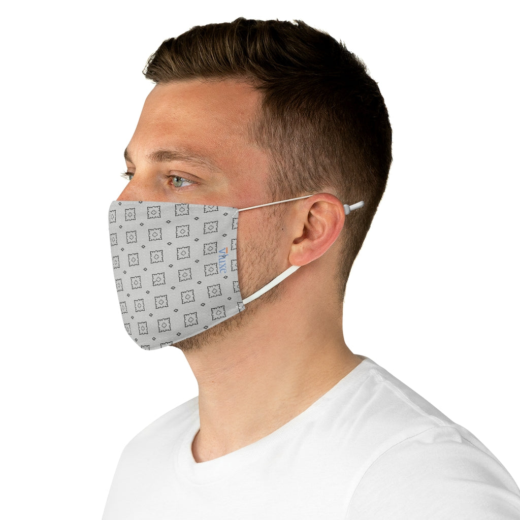 Harris White Double Layer Fabric Face Mask from Vluxe by Lucky Nahum