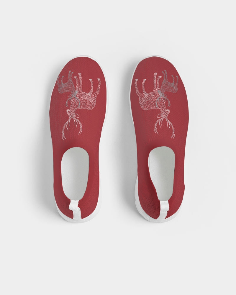 Norway Holiday Red Women's Slip-On Flyknit Shoe