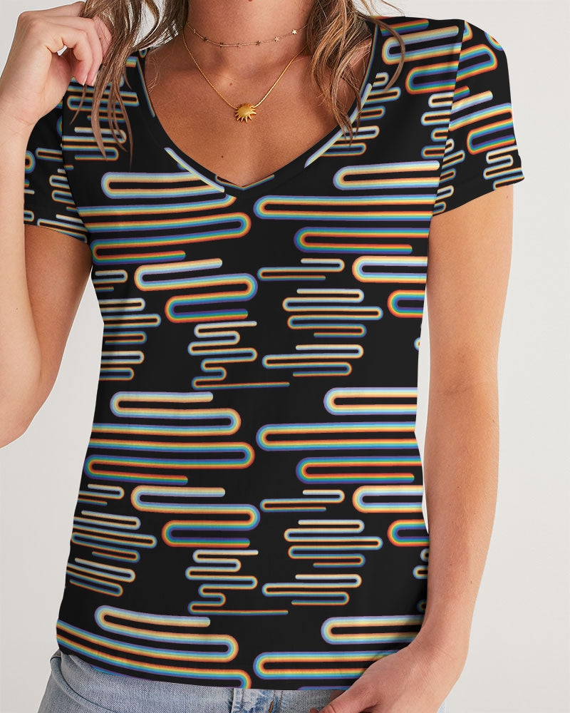 Stefano Women's V-Neck Tee | Always Get Lucky