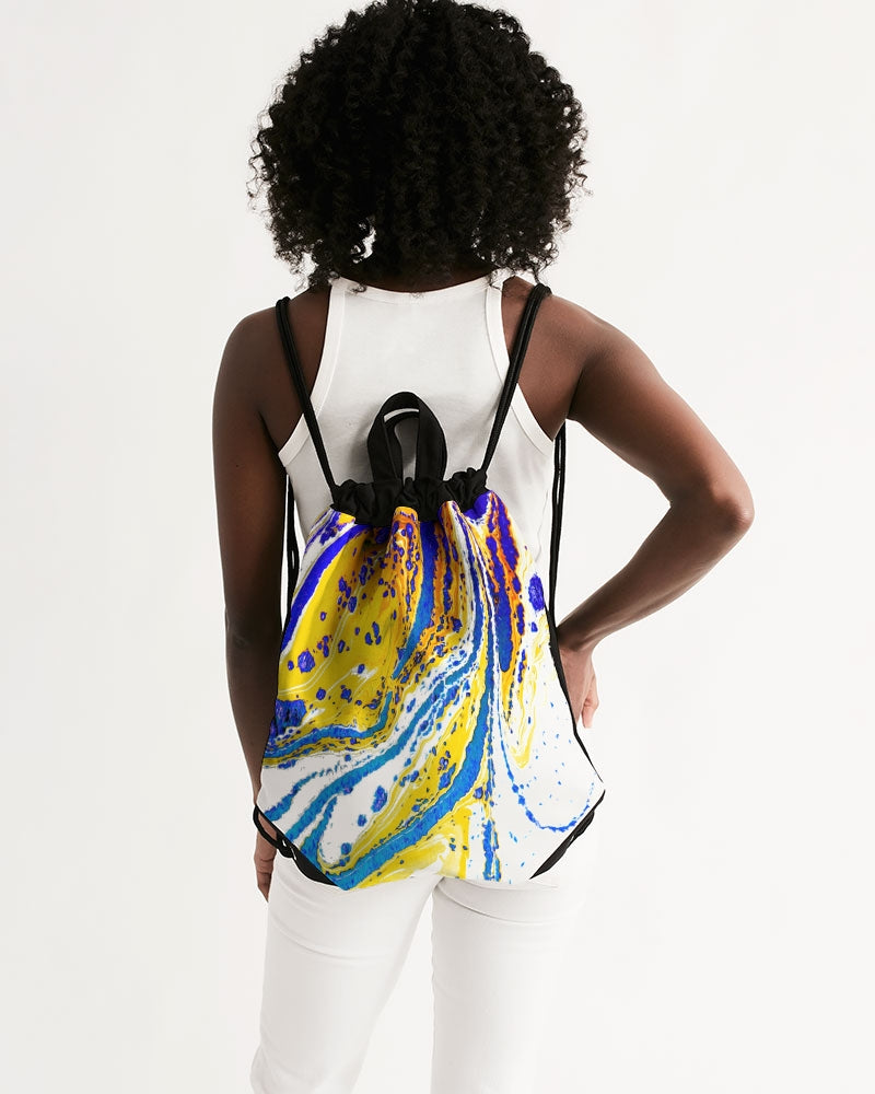 Splash Canvas Drawstring Bag