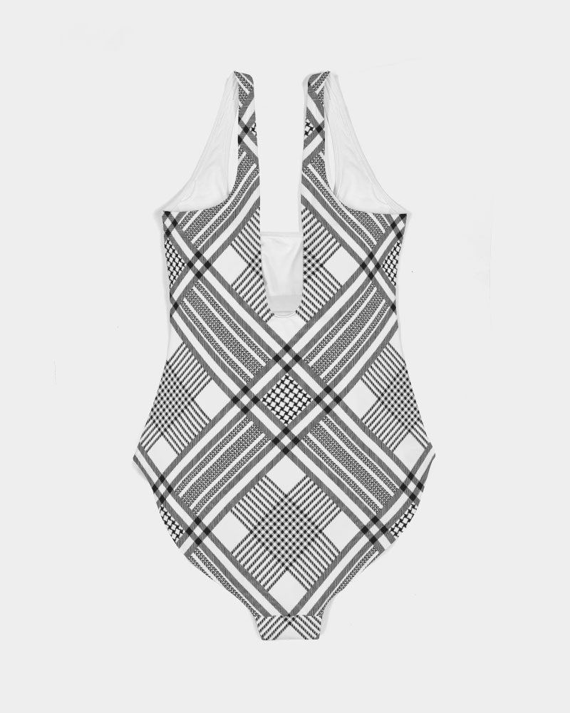 Oxford Diagonal Women's One-Piece Swimsuit