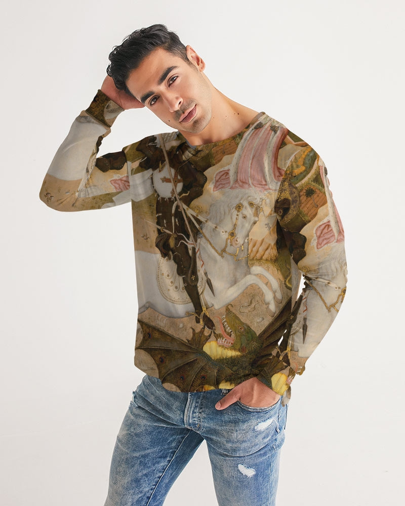 St. George And The Dragon Men's Long Sleeve Tee | Always Get Lucky