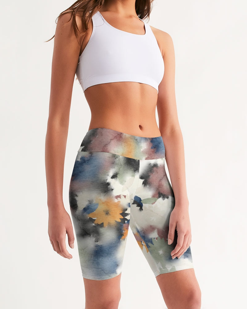 Faded Love Women's Mid-Rise Bike Shorts | Always Get Lucky