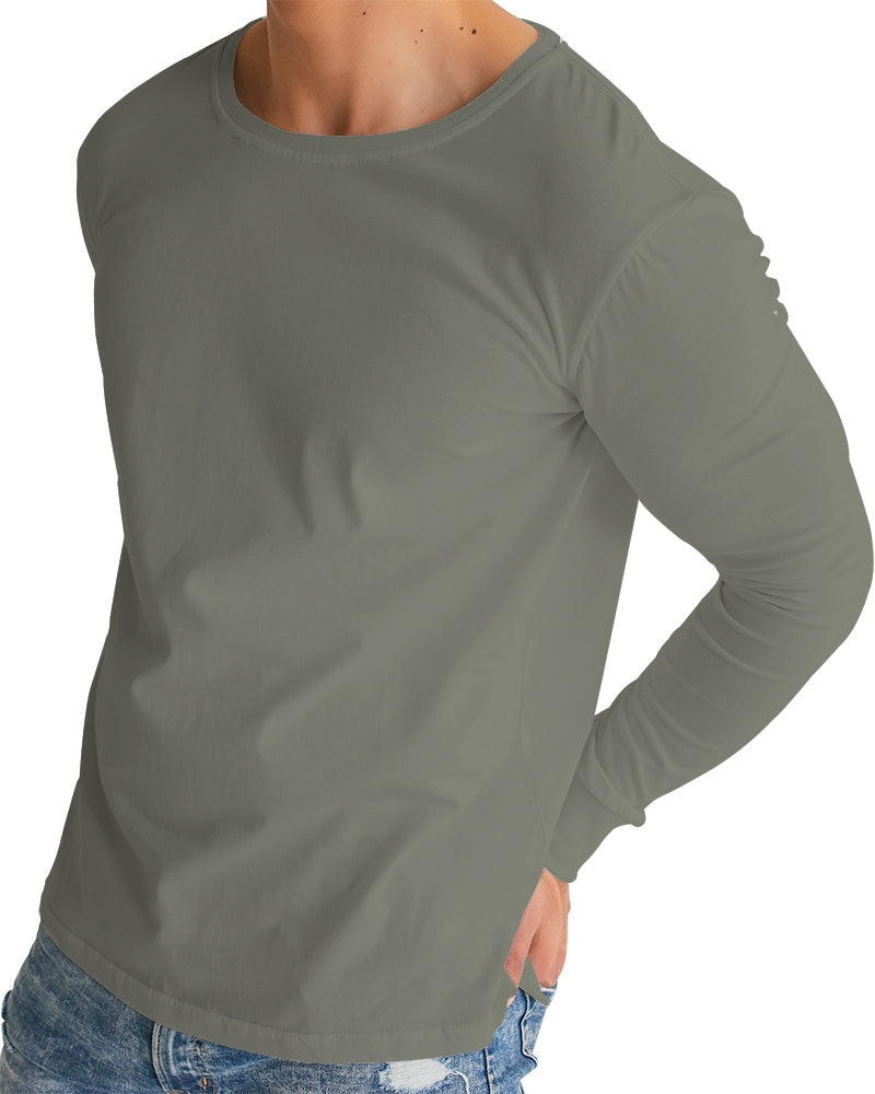 Solid State Of Mind Olive Men's Long Sleeve Tee