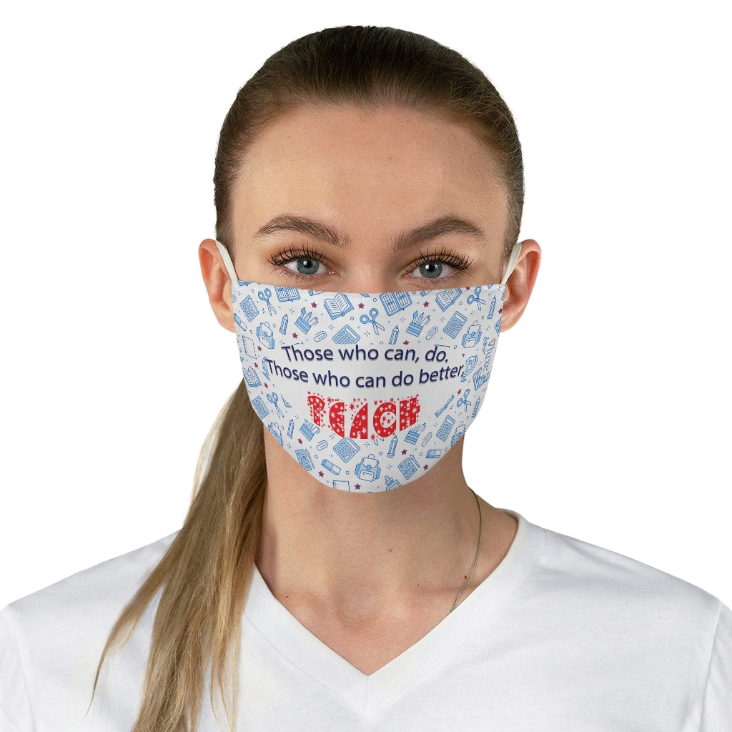 Teach Double Layer Fabric Face Mask from Vluxe by Lucky Nahum