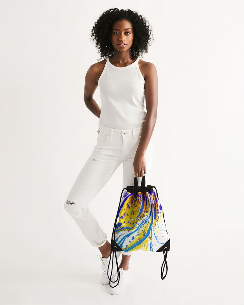 Splash Canvas Drawstring Bag