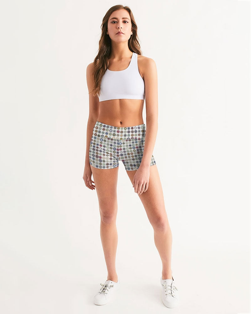 Gallipoli Women's Mid-Rise Yoga Shorts | Always Get Lucky