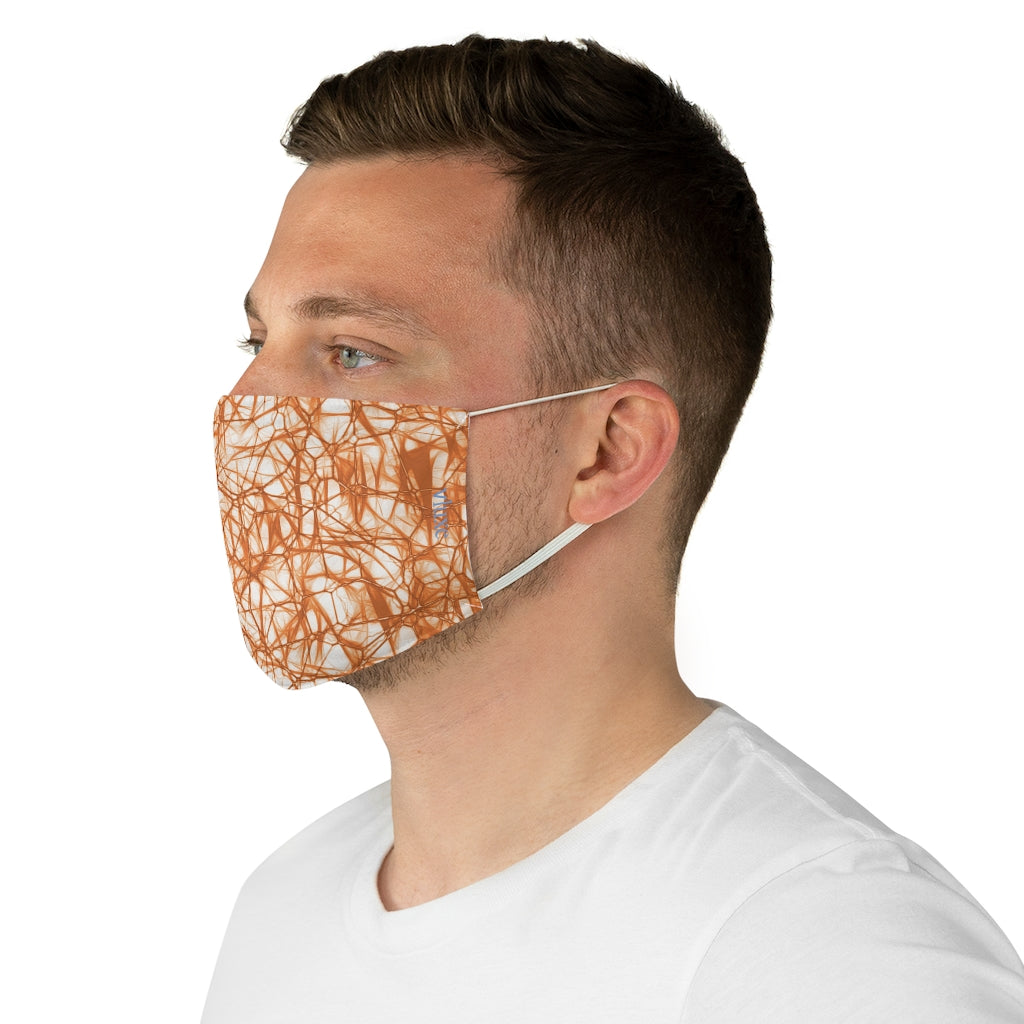 Wired Orange Double Layer Fabric Face Mask