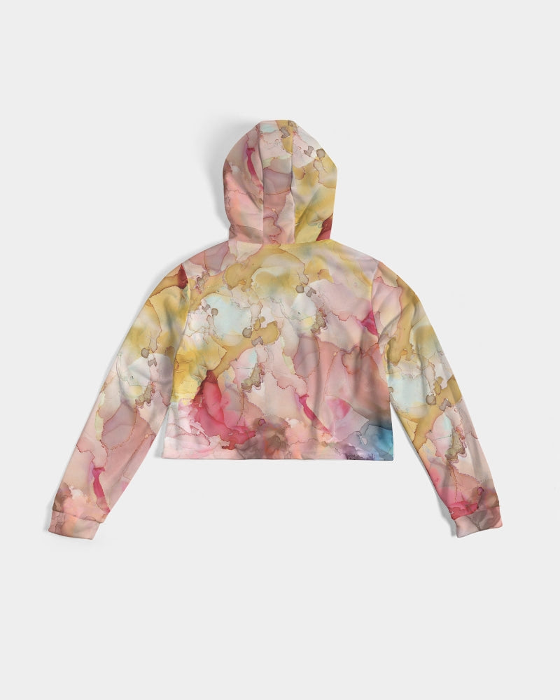 Smoke Gets in Your Eyes Women's Cropped Hoodie | Always Get Lucky