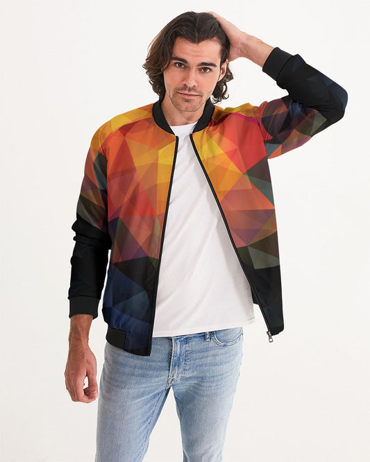 Diamond Cut Men's Bomber Jacket | Always Get Lucky