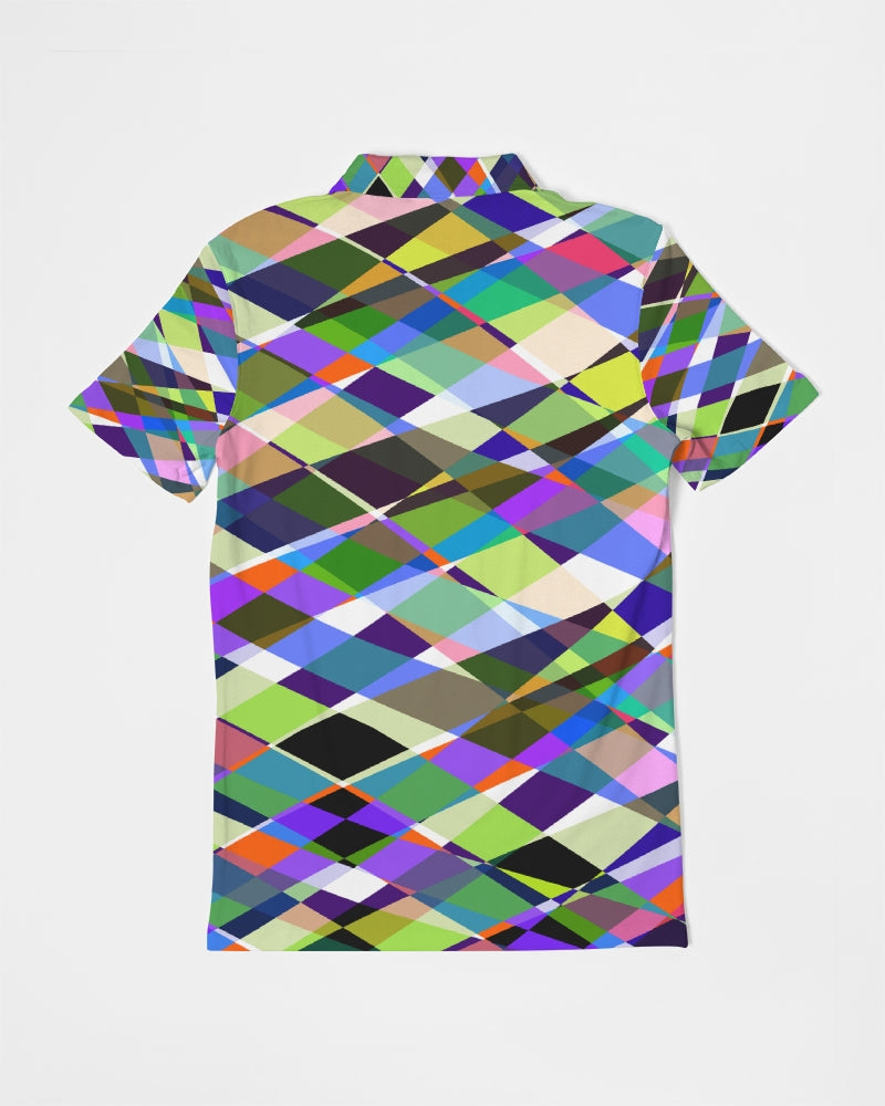 Oslo Multi Color Men's Slim Fit Short Sleeve Polo | Always Get Lucky