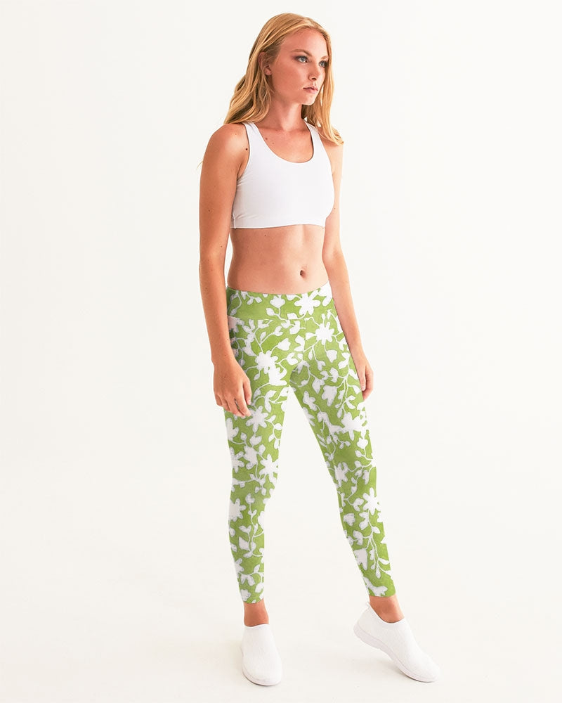Camo Flower Grass Women's Yoga Pants