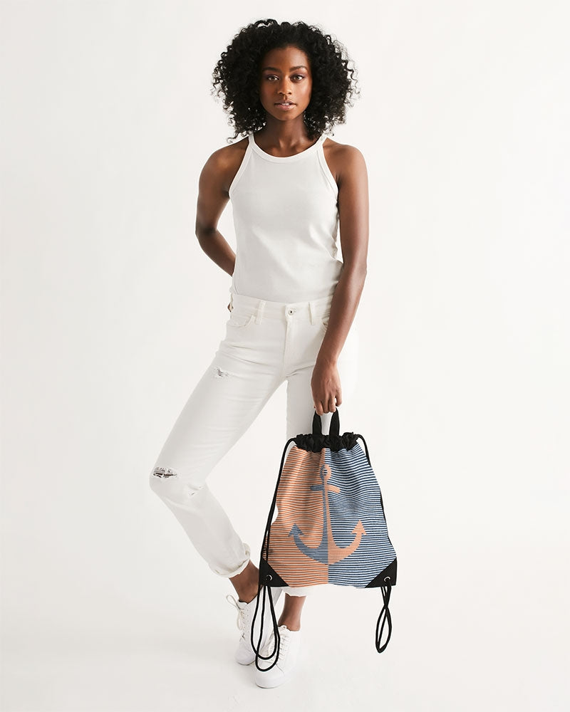 Sailing Canvas Drawstring Bag