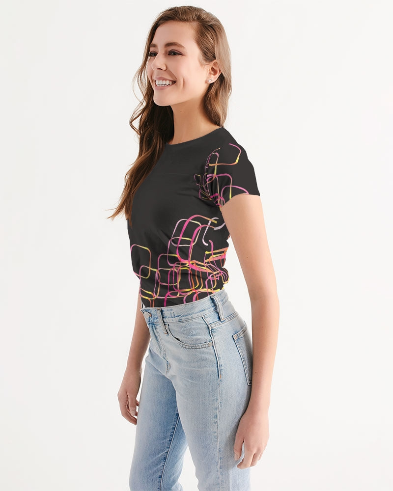 Palm Springs Soft Black Women's Tee | Always Get Lucky