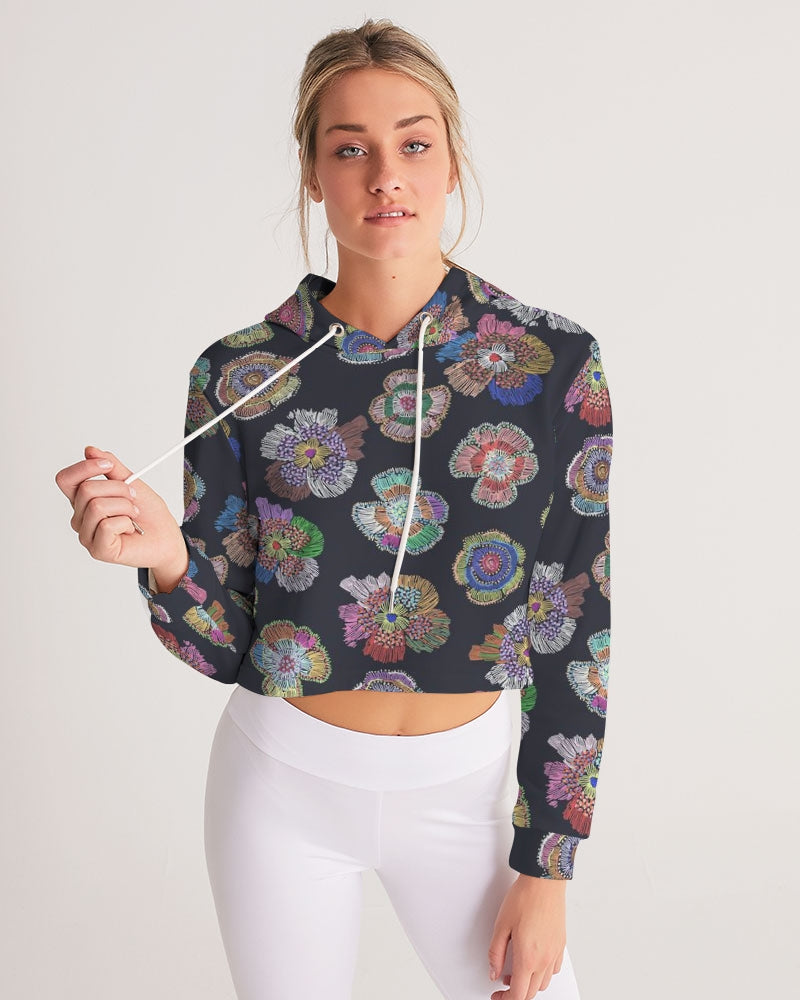 Blooming Women's Cropped Hoodie