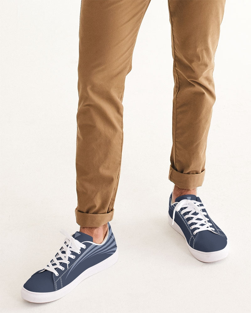 Solid State Of Mind Navy Men's Faux-Leather Sneaker