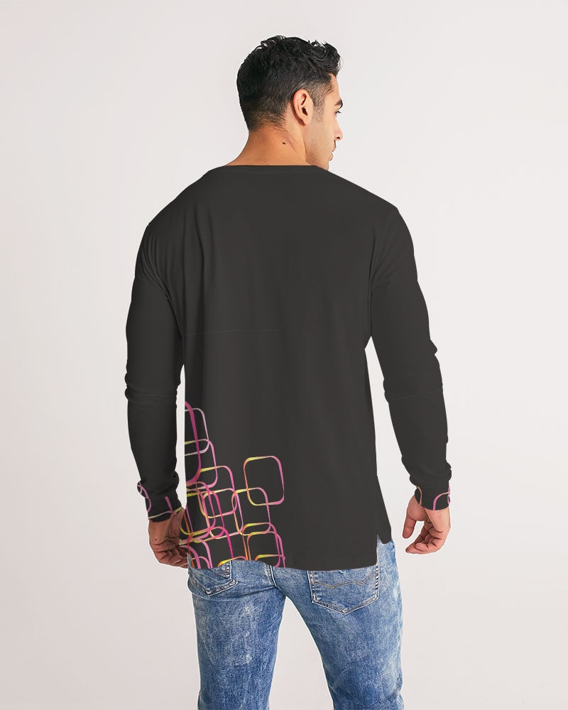 Palm Springs Soft Black Men's Long Sleeve Tee