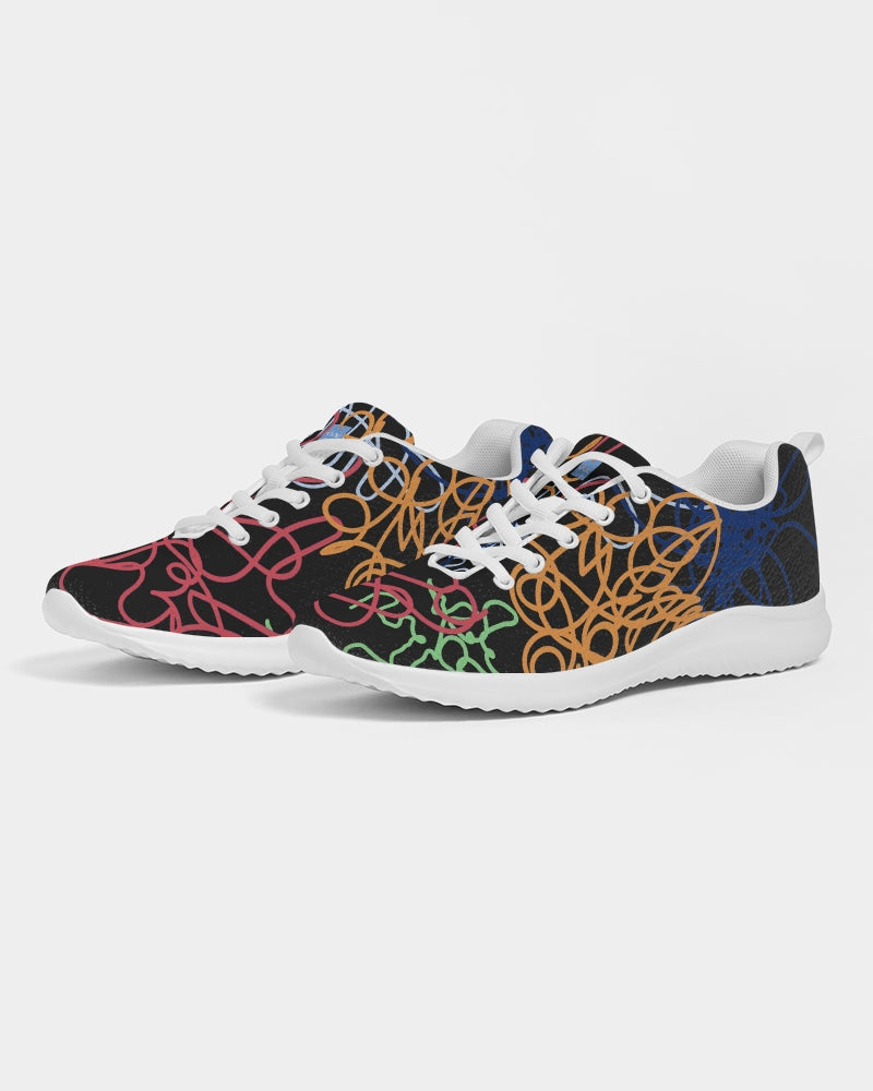 Lucky Scribble Black Men's Athletic Shoe