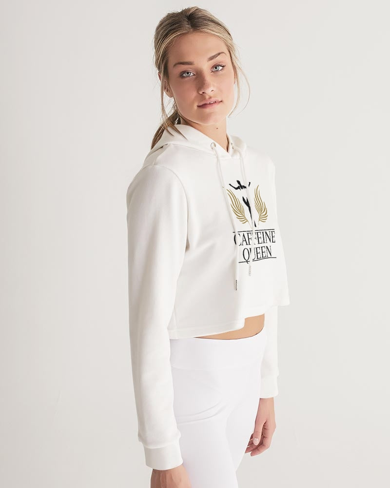Caffeine Queen Cloud Women's Cropped Hoodie