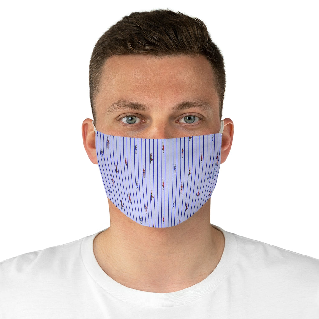 Swimmer Navy Double Layer Fabric Face Mask