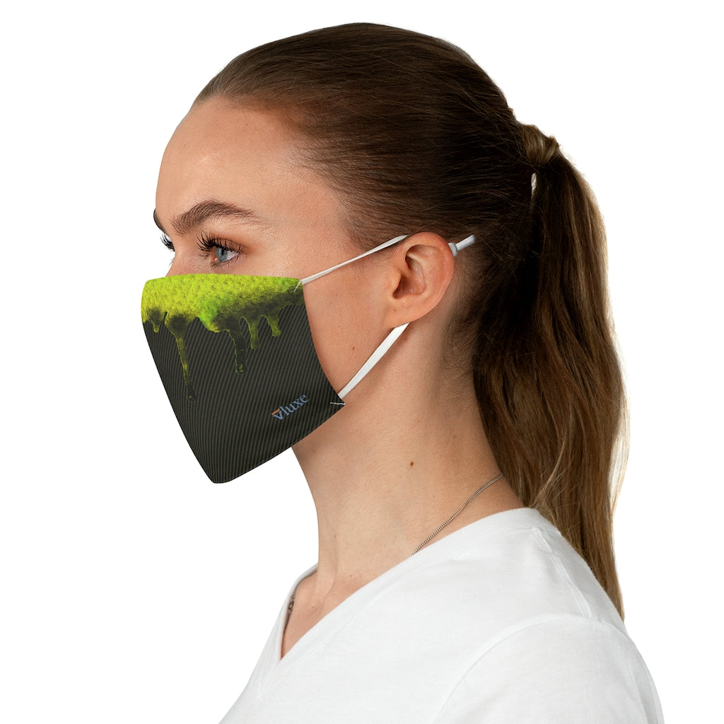 Dripped Moss Double Layer Fabric Face Mask from Vluxe by Lucky Nahum