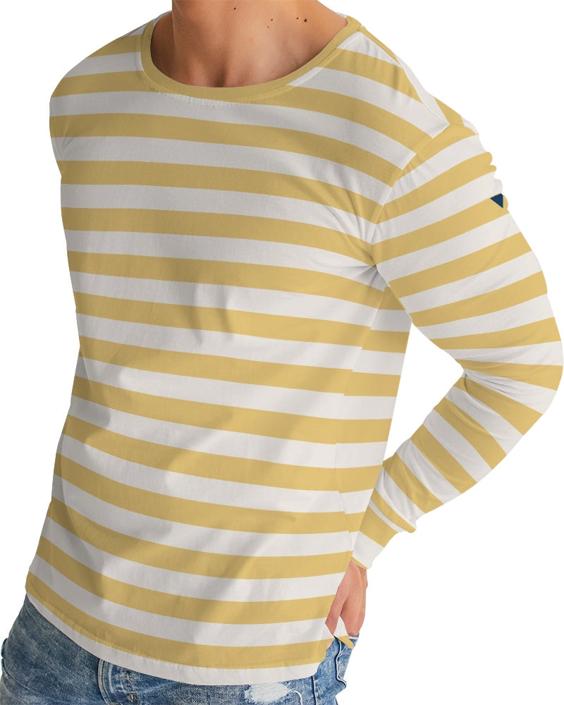 Classic Vluxe Yellow Stripe Men's Long Sleeve Tee