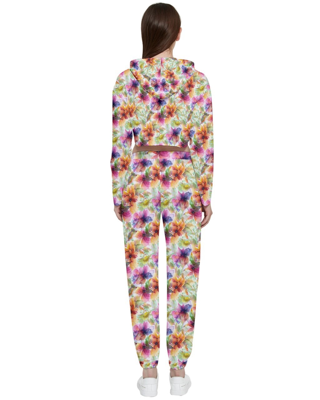 Fleur De Jardin Large Cropped Zip Up Lounge Set