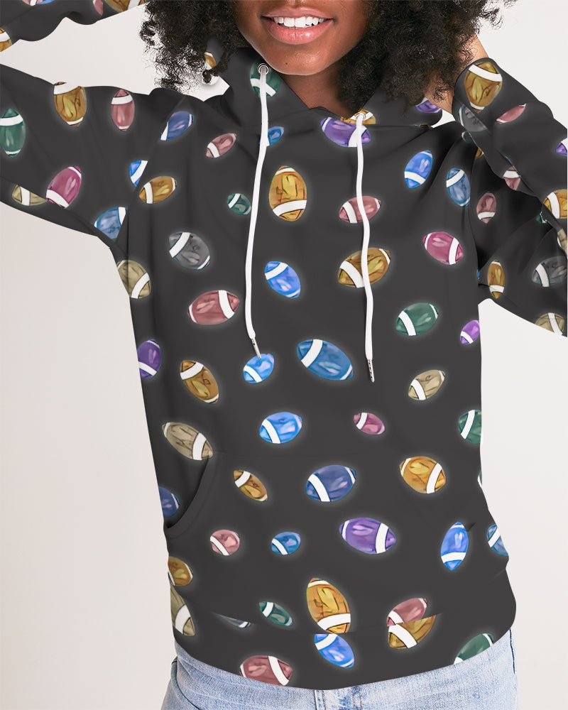 Football Season Gray Women's Hoodie