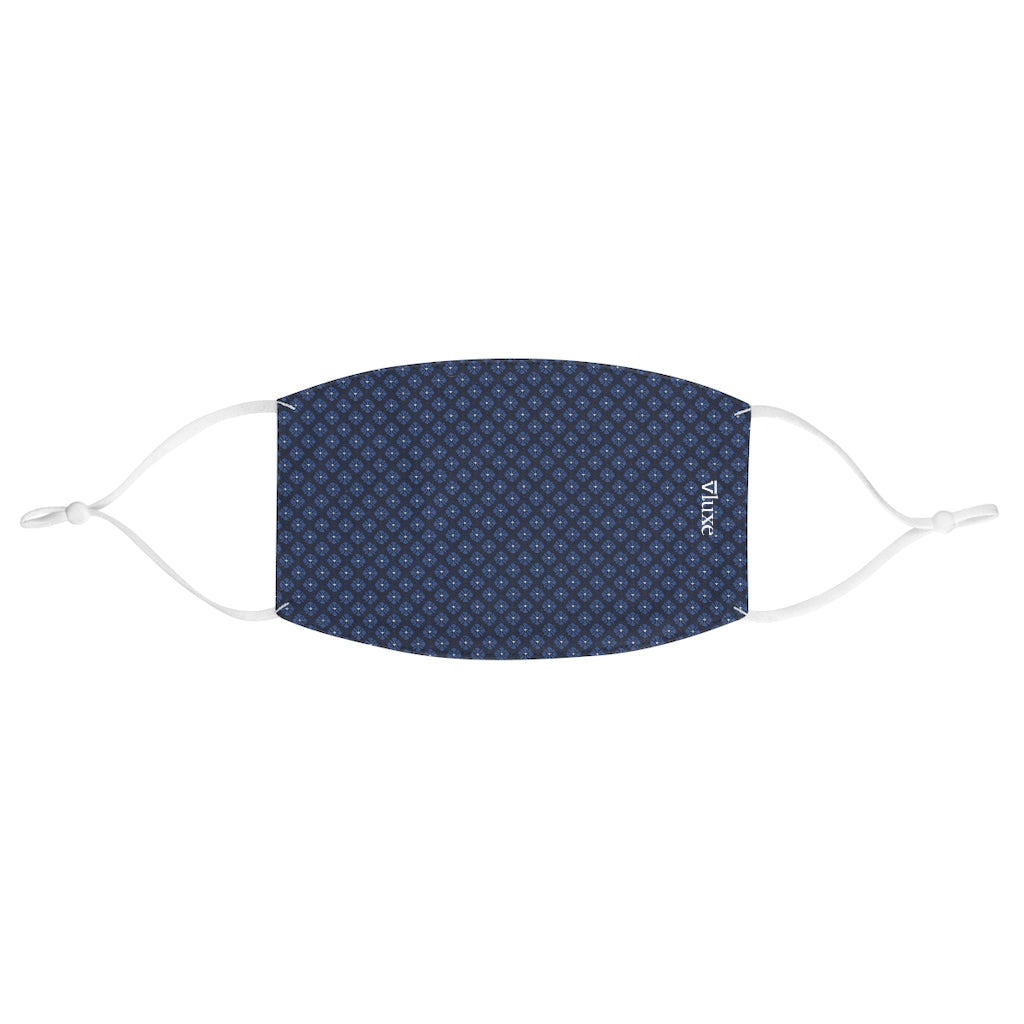 Kory Blue Double Layer Fabric Face Mask from Vluxe by Lucky Nahum