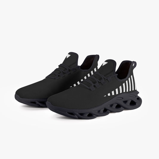 Vluxe Bounce Mesh Knit Sneakers - Black/White